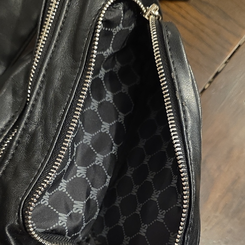 Steve Madden Black Shoulder Bag with Silver Accents - Picture 7 of 7
